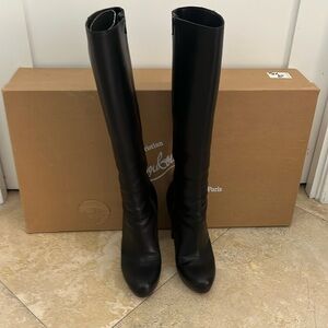 Christian Leboutin platform knee boots in great condition